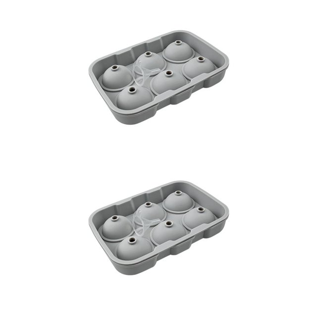 Advancent Molde de bola de hielo DIY para hacer cubitos de hielo de 6 cavidades, molde de silicona para Bar de casa, fiesta, verano, whisky, vino, Type1 NO1 Advancent CBP155977