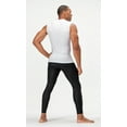 thumbnail image 3 of DEVOPS 3 Pack Men's Athletic Compression Shirts Sleeveless (Small, White/White/White), 3 of 7