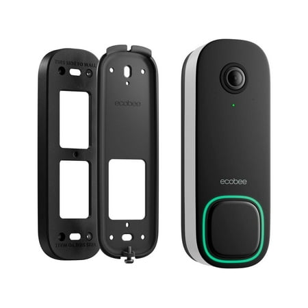 ecobee - Smart Video Doorbell - Wired with Advanced Person and Package Detection - Black