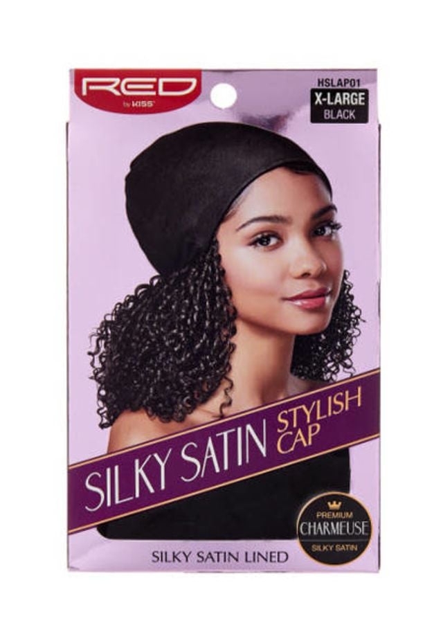 Adama Satin Lined Wrap Cap Flowers 