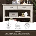 thumbnail image 7 of Wulawindy Retro Console Table for Entryway with Drawers and Shelf Living Room Furniture (Antique White), 7 of 7