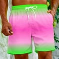 thumbnail image 2 of ZCFZJW Mens Swim Trunks Quick Dry Ombre Board Shorts with Pockets, Tie Dye Gradient Print Breathable Surf Beach Shorts Swimwear Bathing Suits Multicolor#05 S, 2 of 9