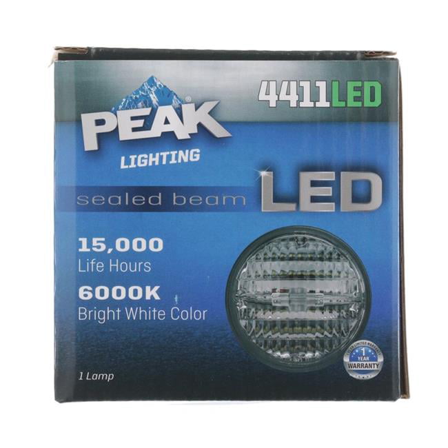 Peak 4411LED White Sealed Beam 32V LED Automotive Bulb 15,000 h Life 