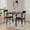 Cement ash, variant on Garvee Home Dining Table Set for 2, Kitchen Table with 2 Upholstered Chairs, Wood Square Dining Table and Chairs Set for Small Space, Apartment, Dinner, Rustic Gray