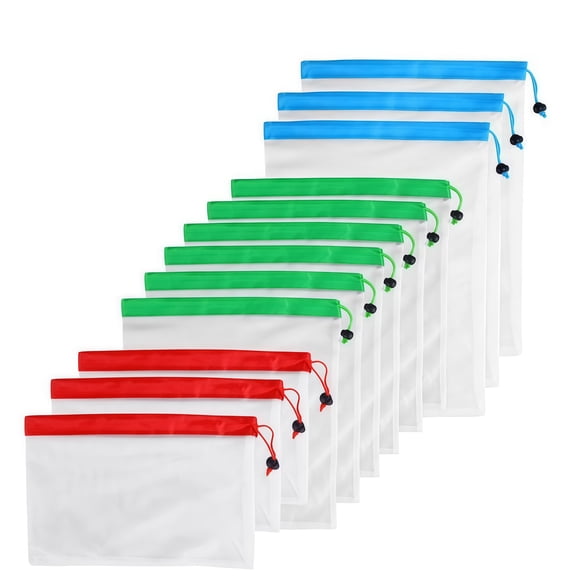 Reusable Mesh Produce Bags In Bright Colours For Eco-Friendly Shopping