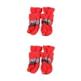 thumbnail image 1 of Methold 4 Uds. De zapatos para mascotas, botas impermeables para nieve y lluvia, accesorios para el cuidado de las patas de cachorros para todo tipo de rojo 4 2piezas Methold CBP378701, 1 of 6