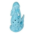 thumbnail image 4 of Mermaid LED Light Up Ceramic Blue Nautical Beach Figurine, 4 of 5