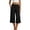 Black, variant on Yuanlook Women's Cropped Wide Leg Pants, Elastic Waist Large Patch Pockets Relaxed Capri Pants for Casual Outings and Weekend Gatherings S‑XXL