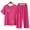 Hot Pink, variant on Njoeus Pajama Sets for Women 2 Piece, Pajamas for Women Womens Floral Print Pajama Sets Summer Two Piece Outfits Set Short Sleeve Shirt with Capris Pants Cotton Linen Sleepwear Pjs Set Summer Sets for