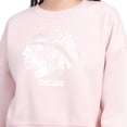 thumbnail image 3 of Women's Starter Pink Chicago Blackhawks Boxy Cropped Sweatshirt, 3 of 3