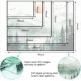 thumbnail image 5 of Misty Forest Mountain Tapestry Sage Green Nature Pine Tree Wall Tapestry for Bedroom Aesthetic Watercolor Woods Lake Small Tapestries Wall Hanging for Living Room Dorm Decor 80 x 60 Inch, 5 of 7