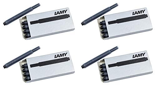 Lamy Black T10 Fountain Pen Ink Cartridges 4 Packs LAM-T10-BLK4PAC 