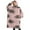 Pink Hedgehog Pattern, variant on Oversized Wearable Blanket Hoodie,Pink Hedgehog Pattern Sherpa Blanket Hoodie with Super Pockets,Super Warm Fuzzy Pullover for Women & Men