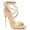 Lemonchiffon, variant on FSJ Women Open Round Toe Rivets Sandals Cross Strap Metallic Stiletto High Heels Night Evening Themed Party Shoes Size 8 Pink