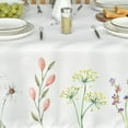 thumbnail image 4 of Spring Summer Tablecloth 60x102 Inch, Easter Watercolor Wild Flowers Blooming Floral Table Cover for Party Picnic Dinner Decor, 4 of 6