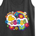 thumbnail image 3 of Peanuts - Peace Floral & Colorful Woodstock - Women's Racerback Tank Top, 3 of 6