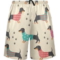 thumbnail image 2 of GZHJMY Dog Pajama Pants Short for Men, Lounge Pants Lightweight Men Pajama Bottoms with Drawstring Pockets, Christmas New Year Birthday Gifts, X-Large, 2 of 7