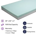 thumbnail image 3 of Proheal Pressure Redistribution Bariatric Foam Hospital Bed Mattress - Two-Layered High Density Foam - 48" x 84" x 6", 3 of 6