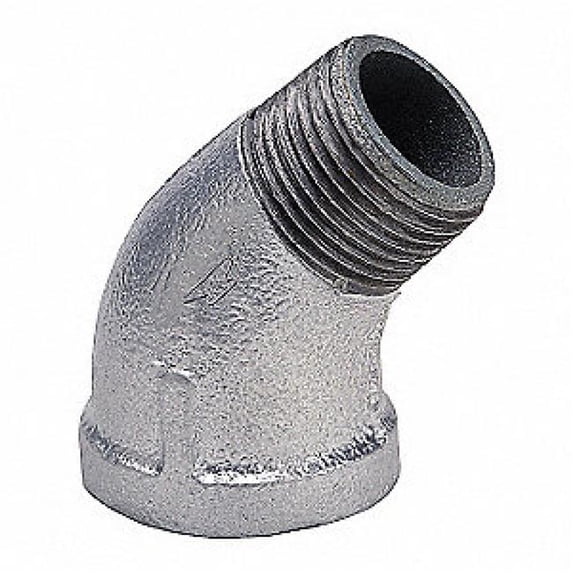 American Imaginations AI-35709 1.5 x 1.5 in. 45 Street Elbow, Galvanized Steel
