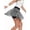 Black, variant on Womens Skort High Waisted Pleated Tennis Skirts Mesh Ruffler Athletic Skirt with Shorts Pockets Mousse Powder XXXL
