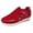 Red, variant on NOKIO Stylish Ladies' Sports Shoes Mesh Hook Casual Flat Heel Shoes Comfortable Breathable Loop Large Women's Sneakers Women's Mesh Flats Shoes Breathable Slip on Shoes Casual Flats Walking Shoes