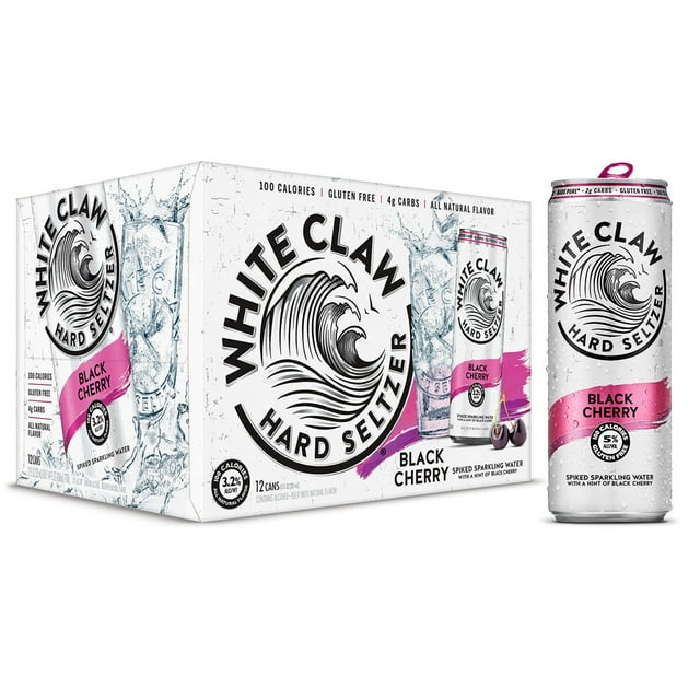 White Claw Black Cherry Hard Seltzer, 12 fl. oz. can, 12 pk.