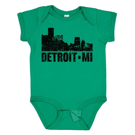

Inktastic Detroit Skyline Grunge Gift Baby Boy or Baby Girl Bodysuit
