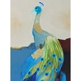 thumbnail image 2 of Foregard, Larry 19x24 White Modern Wood Framed Museum Art Print Titled - Peacock Transition II, 2 of 4