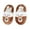 Brown, variant on Gymnture Toddler Christmas Cartoon Slipper: Warm Plush Non-Slip Shoes (1 Pair)