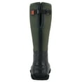 thumbnail image 2 of HISEA Men's Rubber Rain Boots with Steel, Shank Slip-Resistant Waterproof, Green, US Size 9, 2 of 10