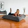 thumbnail image 3 of Jaxx Bean Bags Jaxx Floor Chenille Pillow Bean Bag Lounger Teal, 3 of 5