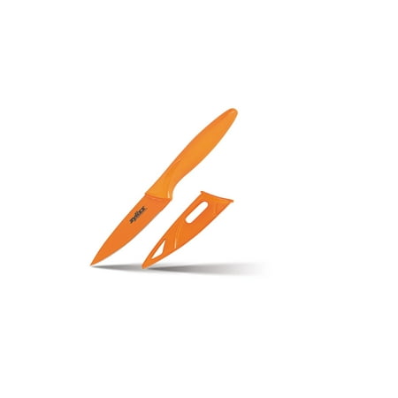 - Zyliss Paring Knife with Sheath Cover, 3.5-Inch Non-Stick Stainless Steel Blade, Orange