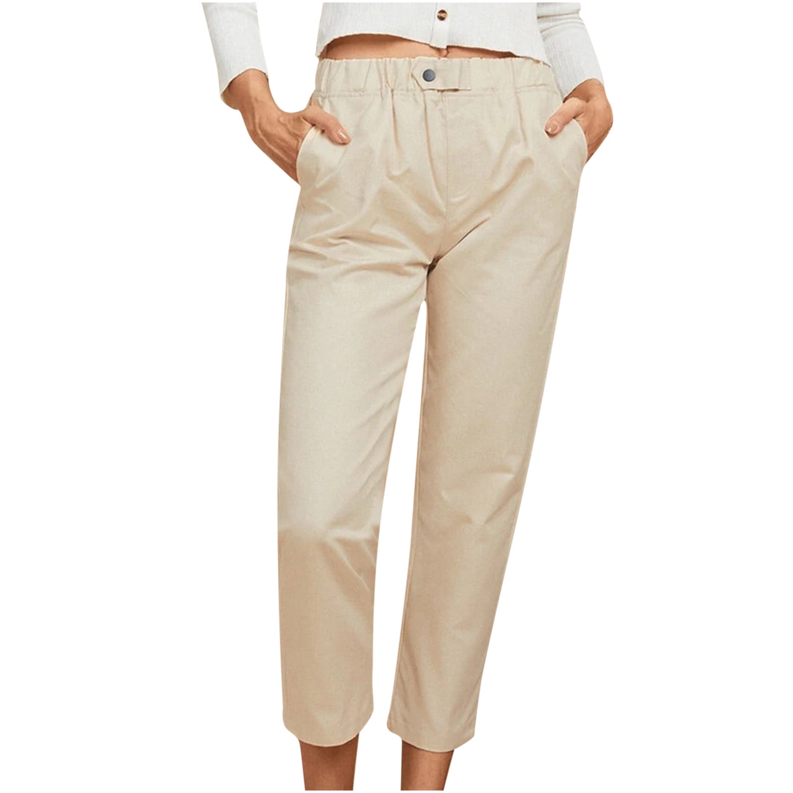 OW Collection Synthetic Pants in Beige Natural Womens Clothing Trousers Slacks and Chinos Straight-leg trousers 