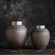 thumbnail image 4 of Ceramic Pet Urn Funeral Coffin Burial Small Animals Cremation Urn Bone Ashes Kitten Dog Bury Containers Memorializing Lost Pets 11.5x14.5cm, 4 of 5