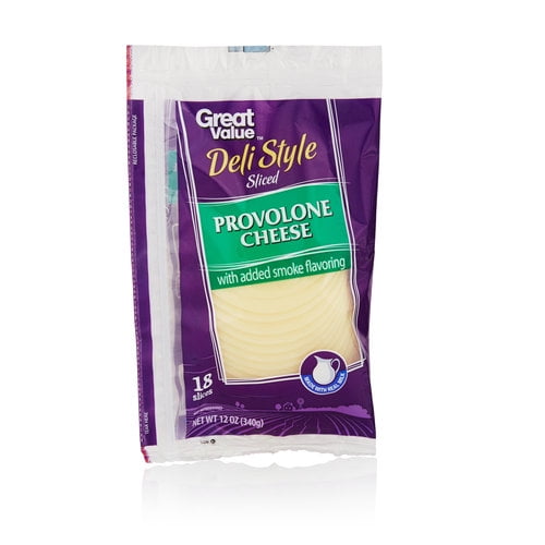 Great Value Sliced Provolone Cheese, 12 oz, 18 Count