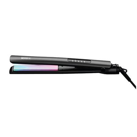 Cortex Beauty CB-ULTSLM-BLKRW Cortex Beauty | UltraSlim Digital 1 Flat Iron | Black with Rainbow Plates