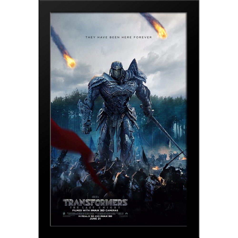 Transformers : The Last Knight Replay Transformers: The Last Knight 28x38 Large Black Wood Framed Movie