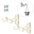 thumbnail image 4 of 2 unids / set soporte de colgante colgante de planta de Metal decoración de cochera de jardín para linternas soporte de hierro forjado maceta DYNWAVEMX ganchos para colgar en la pared, 4 of 7