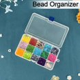 thumbnail image 4 of DARUITE Plastic Organizer Box Small Clear Storage Containers with Lid Adjustable Compartments Organizers for Tool, Jewelry, Tackle, Earring, Craft, Beads - 4PCS, 15 Grids, 4 of 6
