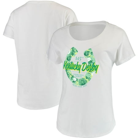 Kentucky Derby 145 Fanatics Branded Women's Floral Horseshoe T-Shirt -