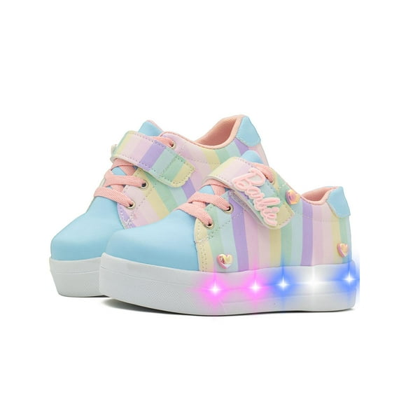 Tenis Luces Pequeños Pasos Niña Pastel Antiderrapante Casual 21