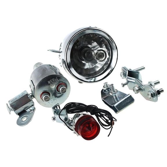 Retro Headlight Light ,12V 6W Bike Lamp Friction Generator