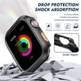 thumbnail image 5 of Allytechgroup Case Compatible with Apple Watch Series 6/5/4/SE 40mm, Support Wireless Charging Shockproof Cover for iWatch Series 6/5/4/SE 40mm for Women Men, Black, 5 of 8