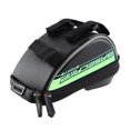 thumbnail image 1 of Soidarity Bolsa de almacenamiento frontal para bicicleta de montaña, bolsa de almacenamiento frontal para manillar de bicicleta, teléfono, pantalla Ciclismo verde Soidarity OD0570-02, 1 of 6