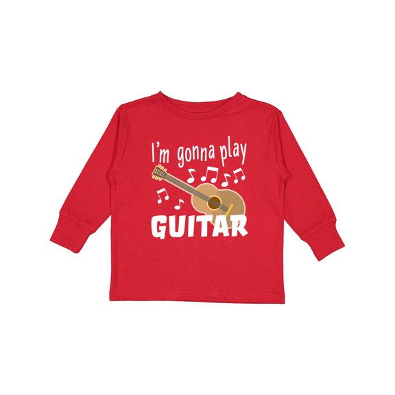 Inktastic I'm Gonna Play Guitar Music Boys or Girls Long Sleeve Toddler T-Shirt