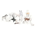thumbnail image 2 of Juego de figuras de animales árticos, 18 Uds., Chico, liebre ártica simulada, Reno, oso ballena blanca, modelo de juguete, decoración, 2 of 9