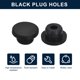 thumbnail image 2 of 6 Pcs Tapones de Agujeros Negros, Tapón de Botón de Goma H17 para Agujeros de 17mm / 0.67", 2 of 6