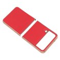 thumbnail image 4 of Funda de cuero plegable para teléfono, resistente a los arañazos, ajuste perfecto, funda protectora para teléfono Samsung Galaxy Z Flip4, color rojo, 4 of 12