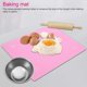 thumbnail image 2 of Tapete de Silicona para Hornear, Tapete para Amasar Masa Resistente Al Calor, Tapete de Pastelería de 49.6 * 39.5cm con Medidas, para Hornear Fondant, Macarrón, Pastel, Pizza, Rosa, 2 of 4