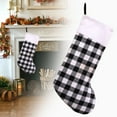 thumbnail image 2 of Bas de Noël à Carreaux, Grands Bas Traditionnels Rouges et Noirs, Bas de Noël Uniques pour Décoration de Cheminée de Noël Intérieur 17 Pouces, 2 of 8